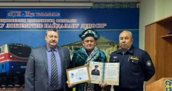 Подробнее о статье «Ерен еңбегі үшін» медалімен марапатталған машинист құрметті демалысына шықты